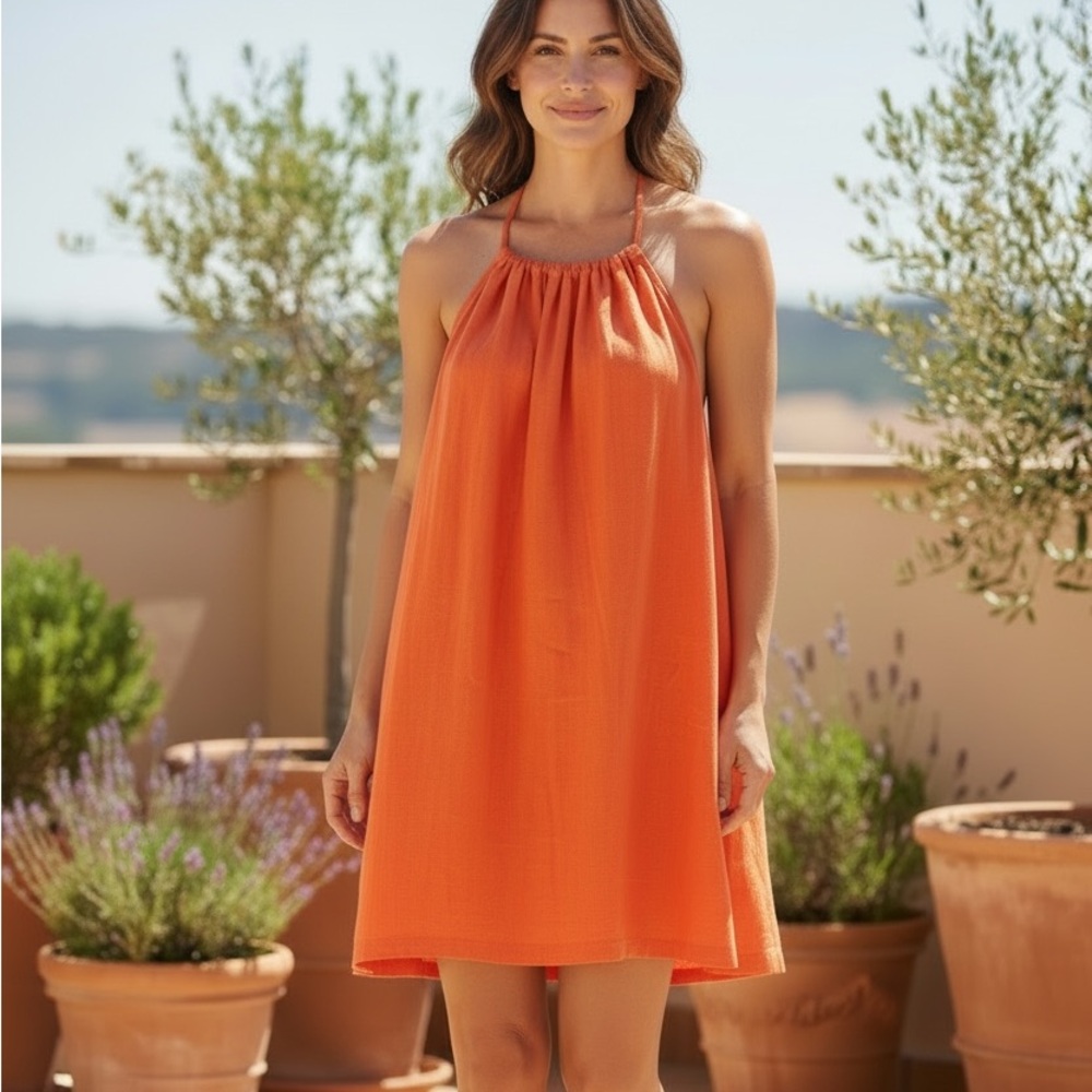 C & C California Cover beachwear Linen‎ blend size M